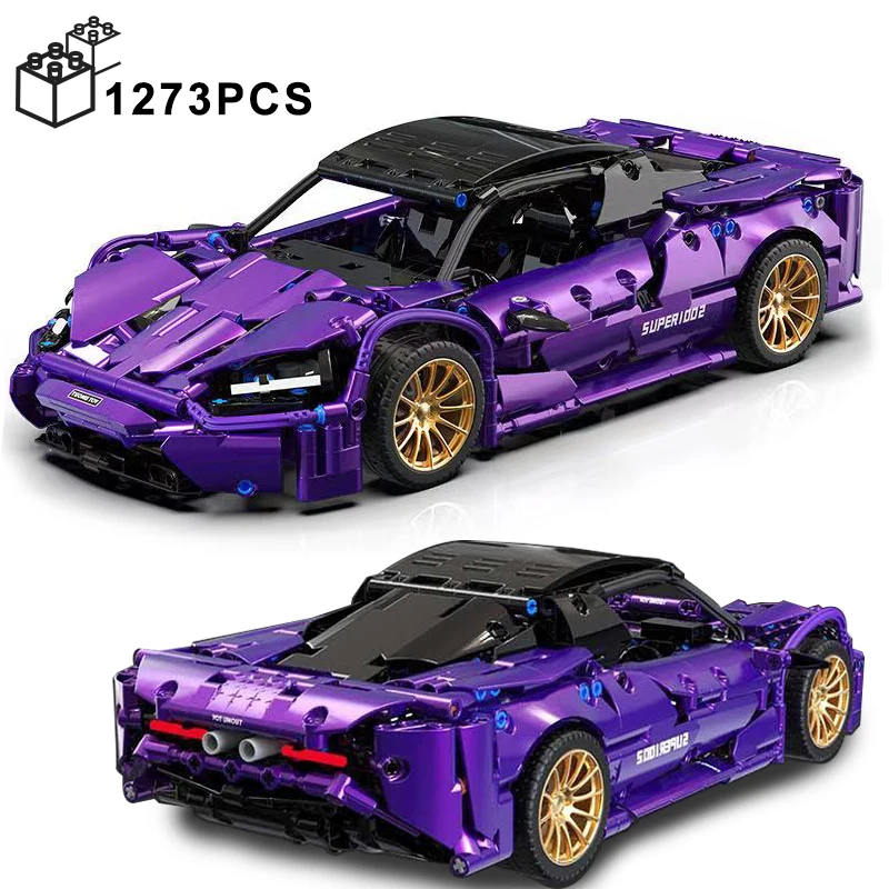 1273PCS Technical 1:14 Purple Mclarens City Sport Car Building Blocks Racing Vehicle Assemble Bricks Toys Gift For Boy Kids
1273PCS Technical 1:14 Purple Mclarens City Sport Car Building Blocks Racing Vehicle Assemble Bricks Toys Gift For Boy Kids