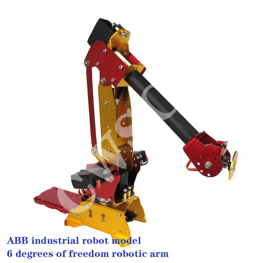

Metal ABB industrial robot model 6 degrees of freedom mechanical arm six-axis CNC switch manipulator teaching diy