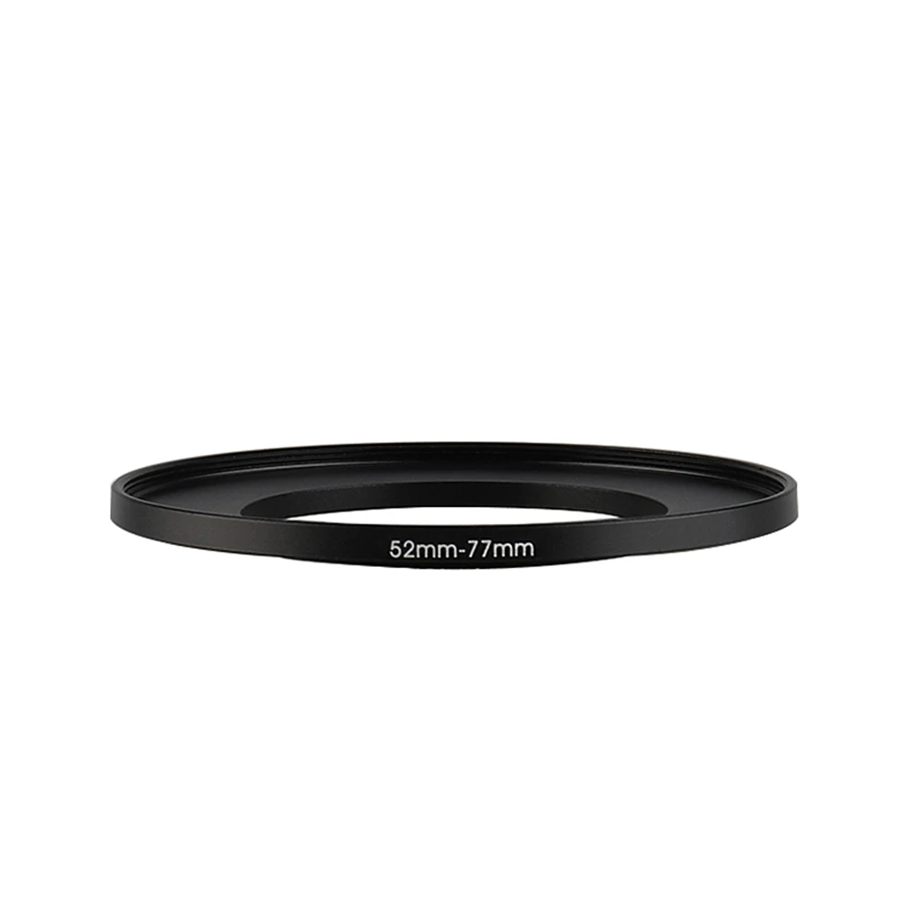 

Aluminum Black Step Up Filter Ring 52mm-77mm 52-77mm 52 to 77 Filter Adapter Lens Adapter for Canon Nikon Sony DSLR Camera Lens