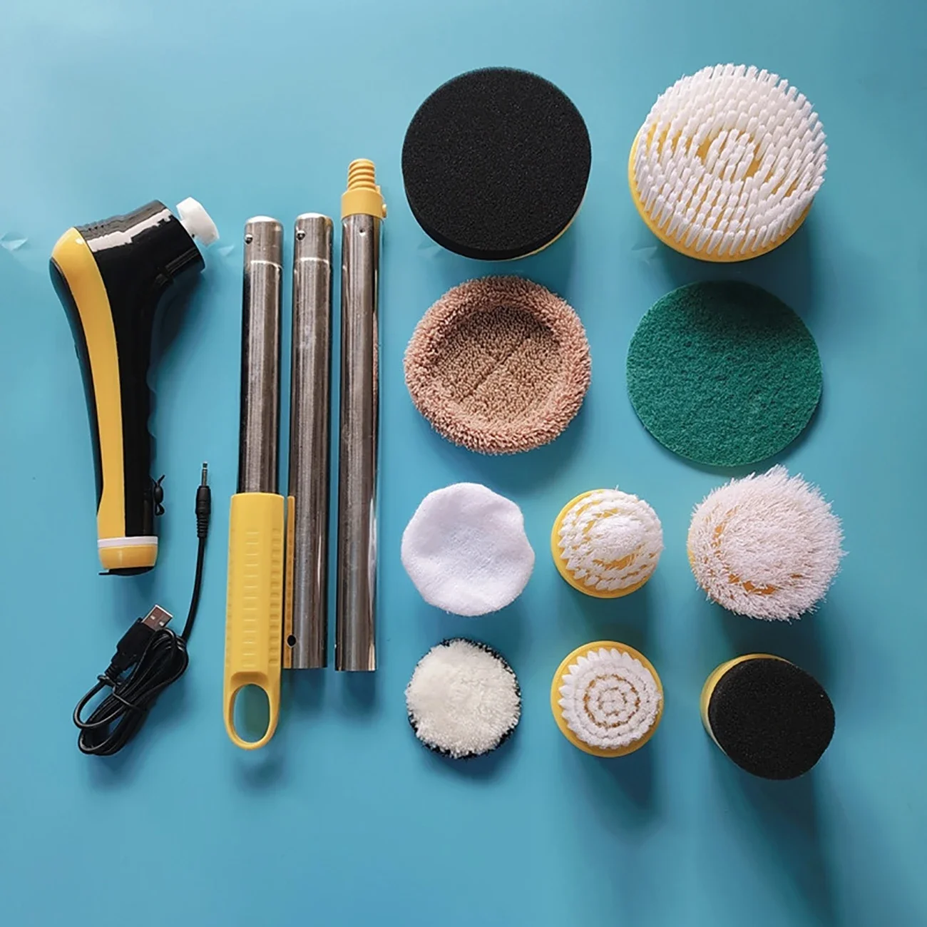 10 Adjustable Bathroom With / Electric Spin Cleaning Heads Rod Wireless Kitchen Brush For Kit Scrubber Telescopic Floor
10 Adjustable Bathroom With / Electric Spin Cleaning Heads Rod Wireless Kitchen Brush For Kit Scrubber Telescopic Floor