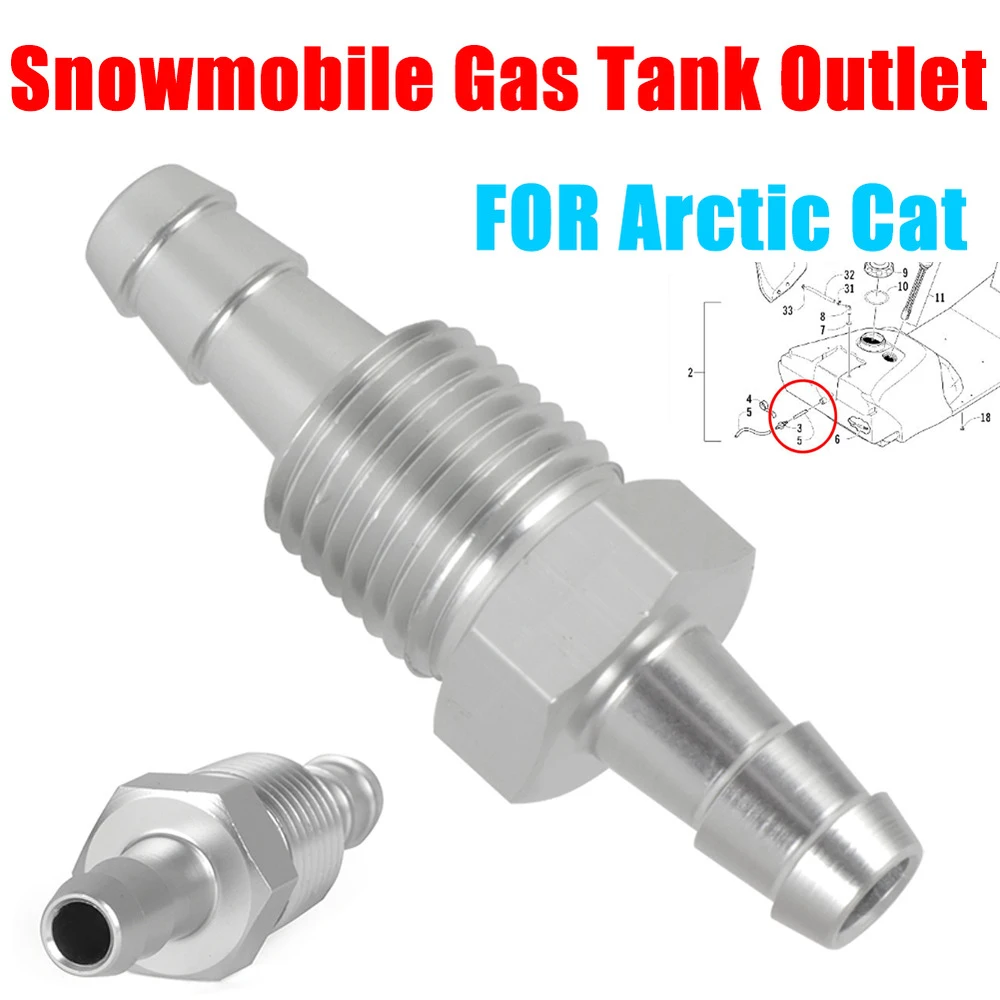 1X For Arctic Cat Snowmobile Gas Tank Outlet Replace 0670-042 High quality Aluminum ATV
1X For Arctic Cat Snowmobile Gas Tank Outlet Replace 0670-042 High quality Aluminum ATV