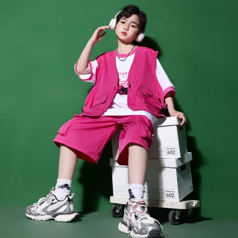 Ballroom Hip Hop Dancing Outfits Boys Girls Modern Jazz Dancing Outfits Rose Red Streetwear Dance Costume Hip Hop Clothing
Ballroom Hip Hop Dancing Outfits Boys Girls Modern Jazz Dancing Outfits Rose Red Streetwear Dance Costume Hip Hop Clothing