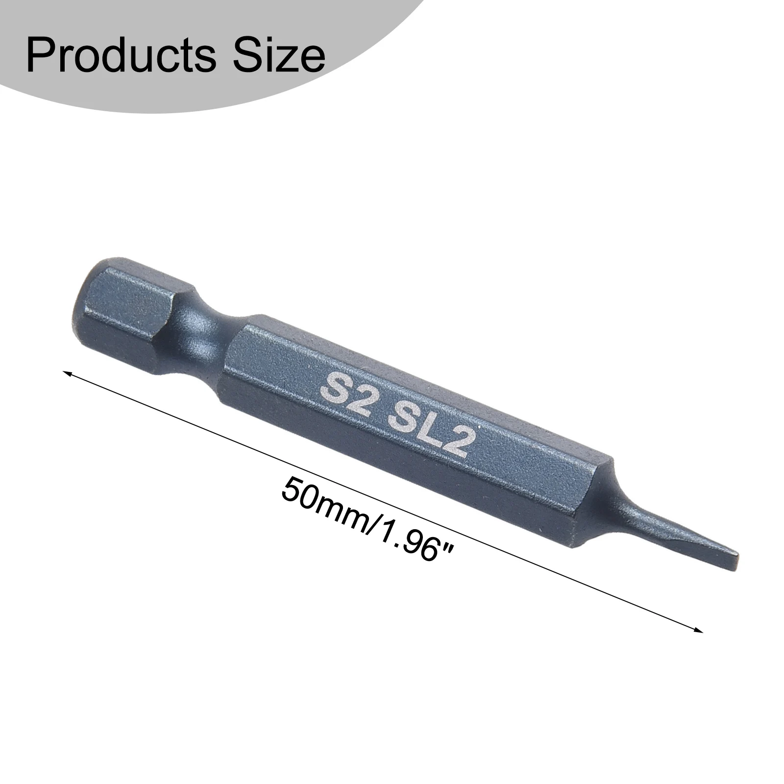 1pc 50mm Rust Resistant Magnetic Slotted Screwdriver Bit Set 6pcs Blue Alloy Steel Bits Perfect For Various Drilling Needs
1pc 50mm Rust Resistant Magnetic Slotted Screwdriver Bit Set 6pcs Blue Alloy Steel Bits Perfect For Various Drilling Needs