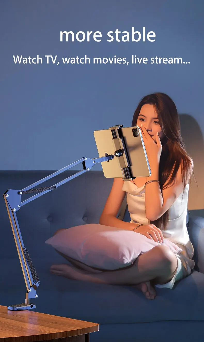 Tablet Stand Rotatable Phone Stand Long Arm Metal 180° Adjustable Holder for iPad Pro, Mini Air Xiaomi Tablet Compatible 4-12.9 inches 4 Mallzona S880c239fa17741f88eded8afa6f7d45fb Tablet Stand Rotatable Phone Stand Long Arm Metal 180° Adjustable Holder for iPad Pro, Mini Air Xiaomi Tablet Compatible 4-12.9 inches Mallzona