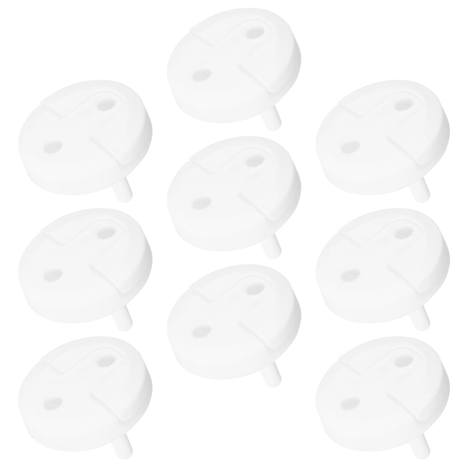 

10 Pcs Socket Protection Cover Home Secutiry Plastic Plugs Covers Child Proof Outlet Segue Electrical Power Outlets