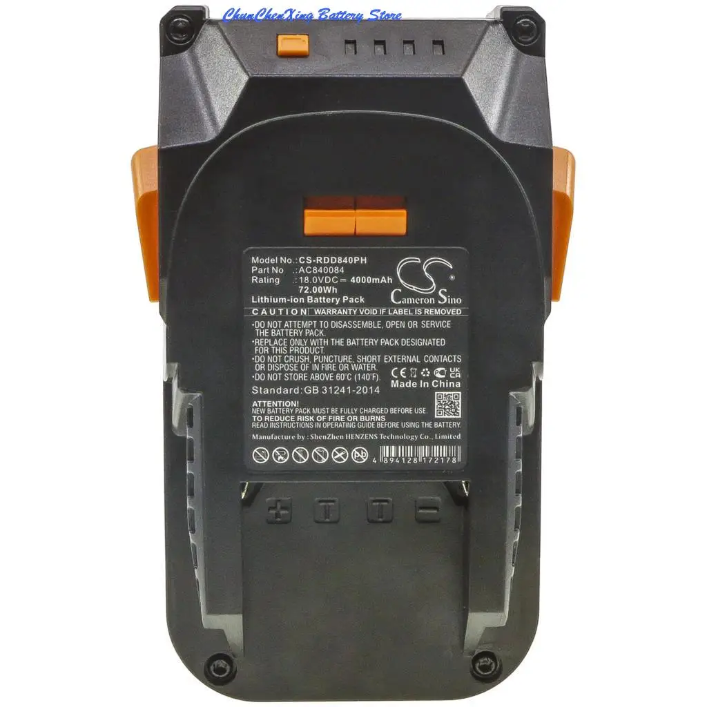 

OrangeYu 4000mAh Battery for AEG BFL 18,BHO 18,BKS 18,BMS 18C,BS 18C,BS 18G,BSB 18,BSB 18 G,BSB 18 LI,BSB 18 STX,BSS 18C