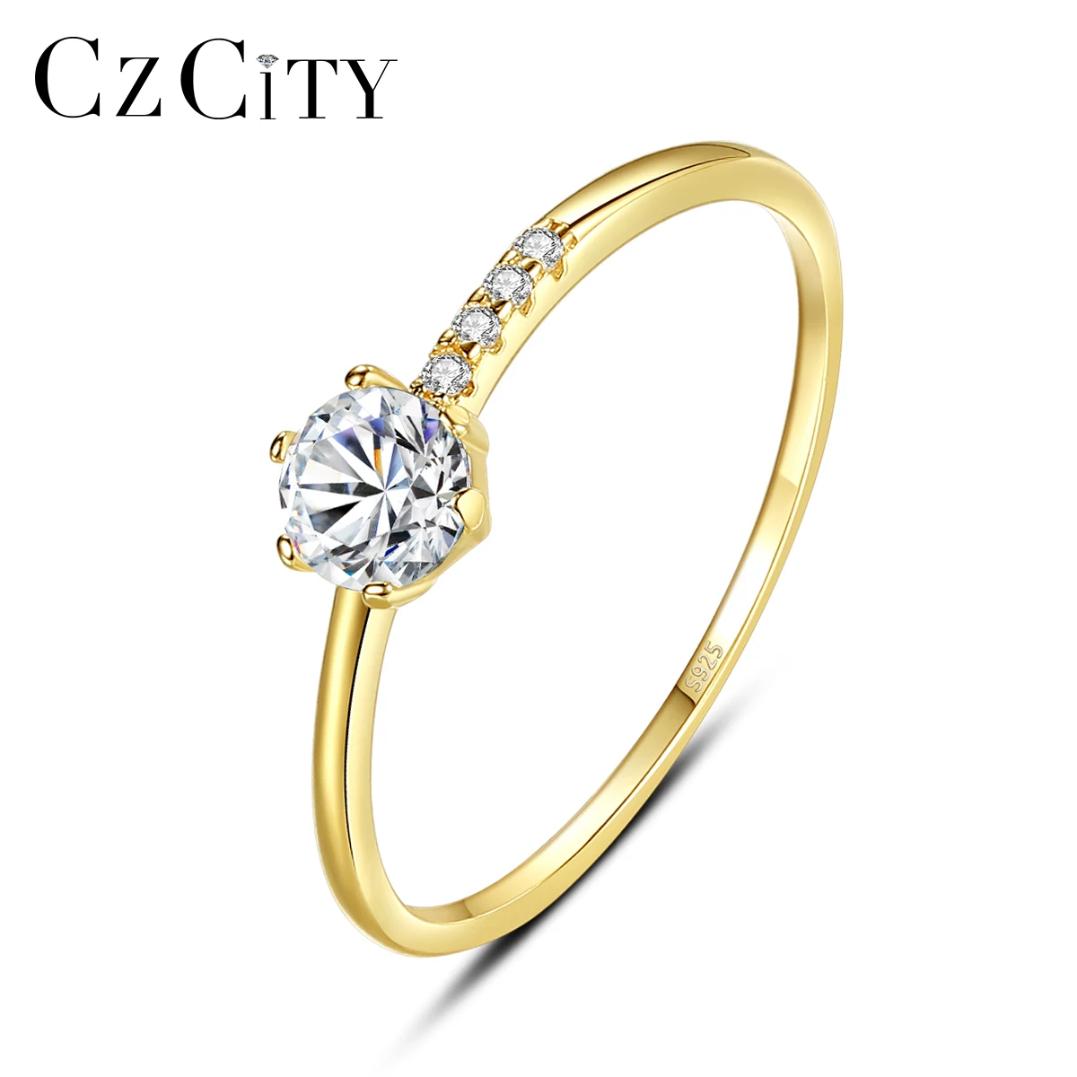 CZCITY Rings for Women Original 925 Sterling Silver Wedding Bands Rings Trendy Fine Classic CZ Ring Vintage Anniversary Jewelry
CZCITY Rings for Women Original 925 Sterling Silver Wedding Bands Rings Trendy Fine Classic CZ Ring Vintage Anniversary Jewelry