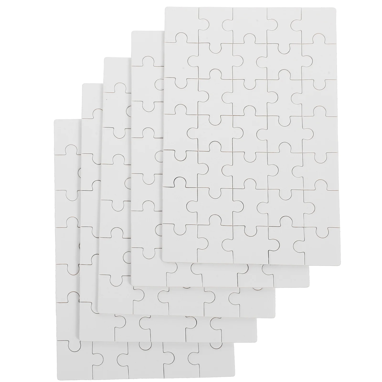 

DIY Blank Puzzle Blank Puzzle For Decorating Craft Blank Jigsaw Puzzle Pieces for Thermal Transfer Puzzle Craft