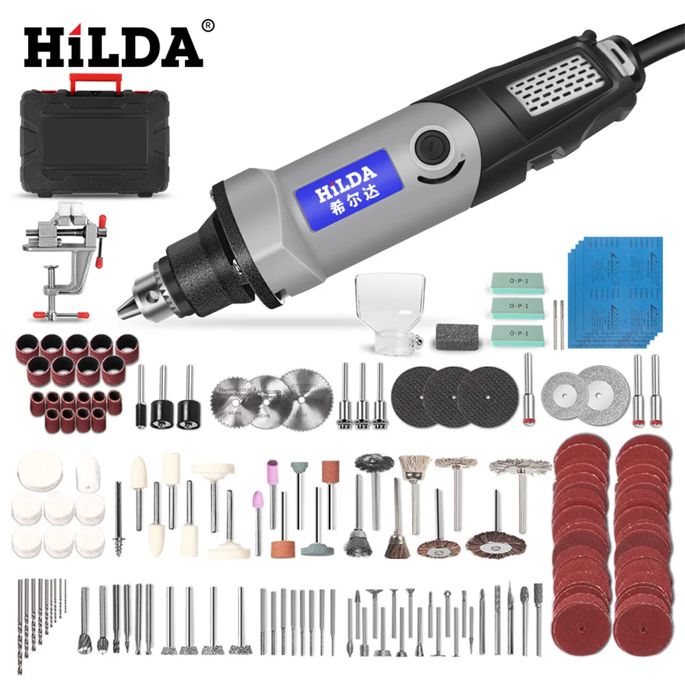 HILDA 176pcs 28000RPM 400W Electric Grinder Rotary Tool Mini Drill 6 Position Rotary Tool Mini Grinding Device
HILDA 176pcs 28000RPM 400W Electric Grinder Rotary Tool Mini Drill 6 Position Rotary Tool Mini Grinding Device