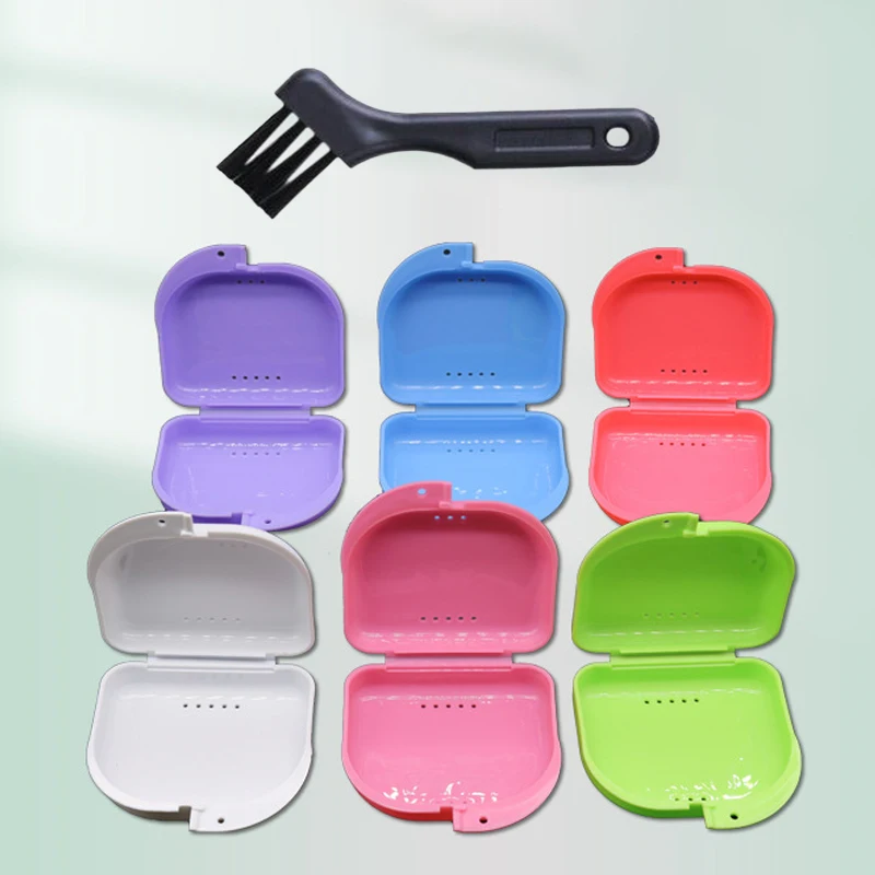 Color Perforated Ventilation Perforated Small Tooth Box Denture Box Cleaning Box Dental Sleeve Box Retainer Box With Brush
Color Perforated Ventilation Perforated Small Tooth Box Denture Box Cleaning Box Dental Sleeve Box Retainer Box With Brush