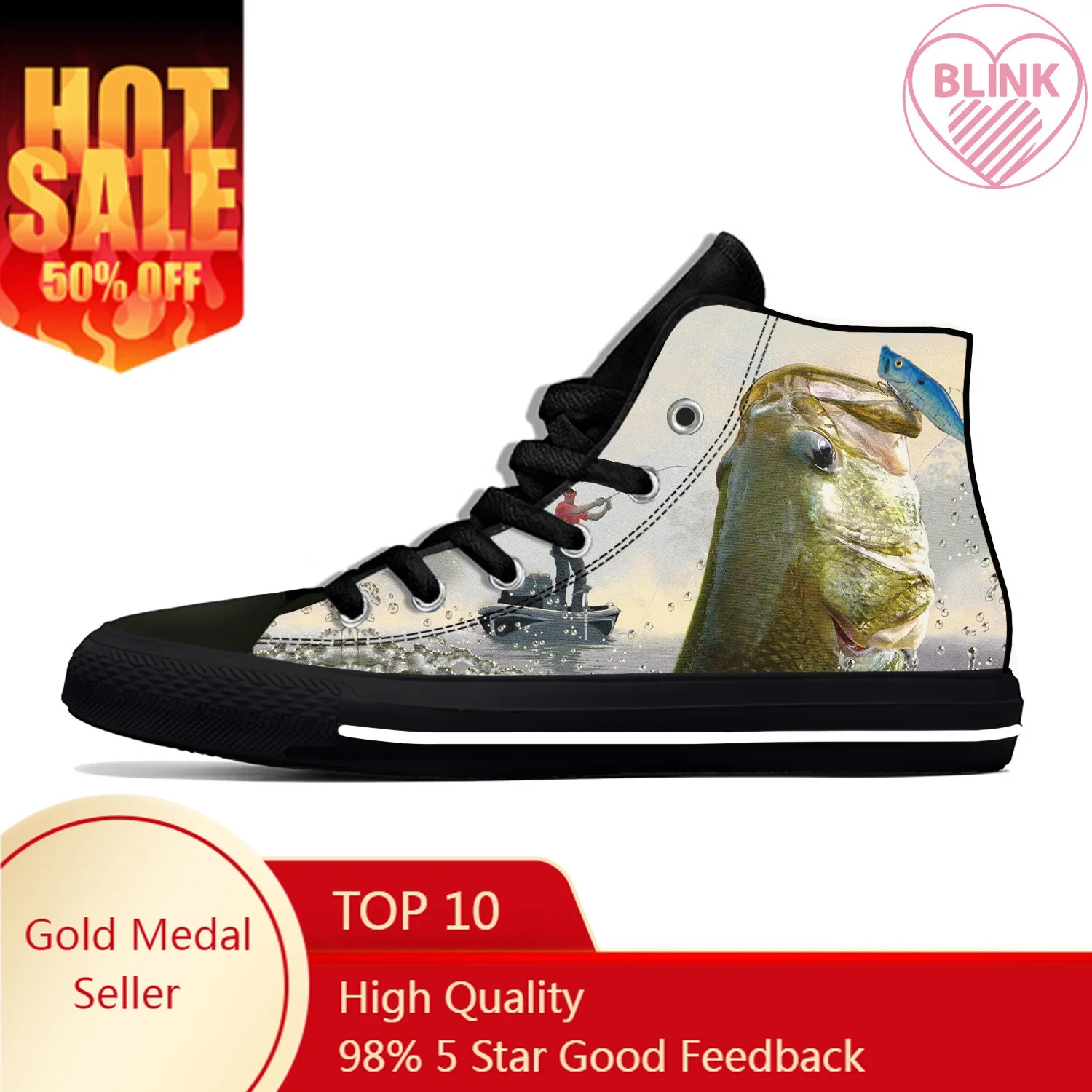 Anime Cartoon Manga Comic Bass Fishing Fish Funny Casual Cloth Shoes High Top Lightweight Breathable 3D Print Men Women Sneakers
Anime Cartoon Manga Comic Bass Fishing Fish Funny Casual Cloth Shoes High Top Lightweight Breathable 3D Print Men Women Sneakers