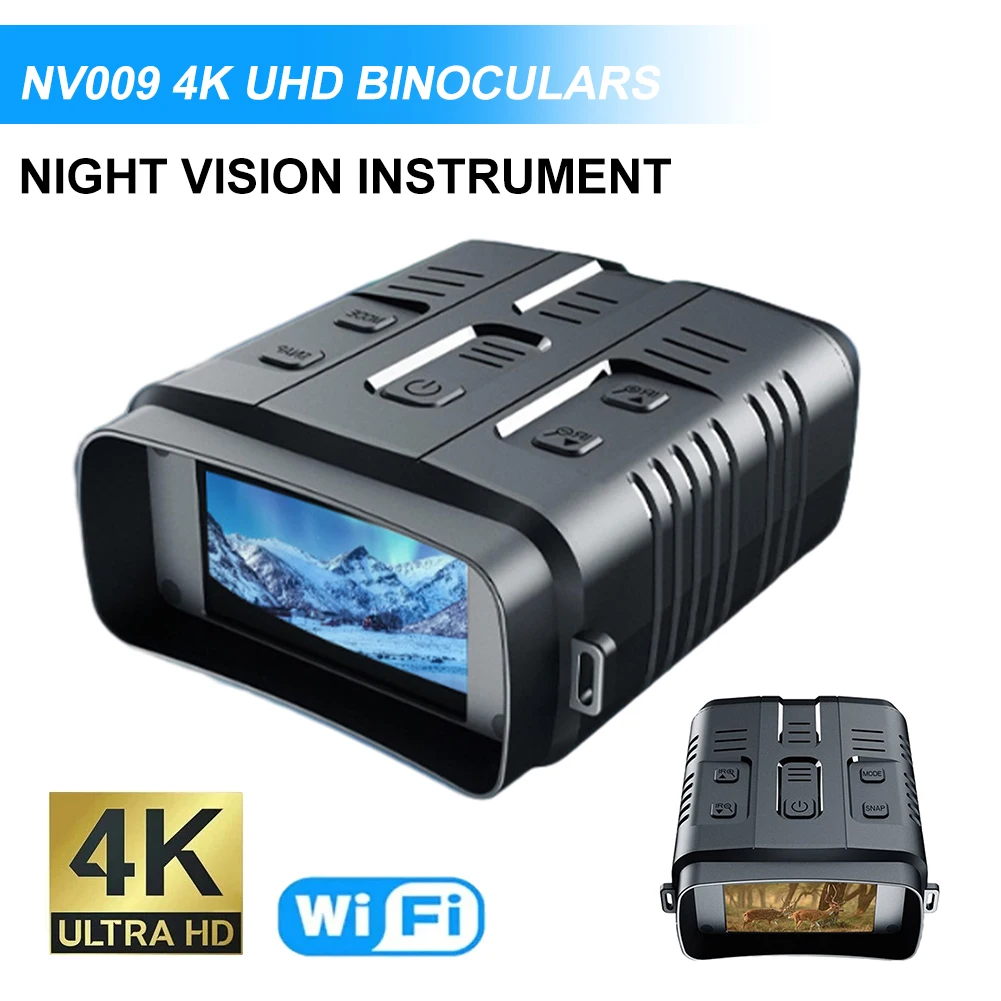 NV009 4K UHD Binocular Telescope Rechargeable 10X Zoom Digital Telescope 800M Infrared Night Vision for Hunting Camping
NV009 4K UHD Binocular Telescope Rechargeable 10X Zoom Digital Telescope 800M Infrared Night Vision for Hunting Camping