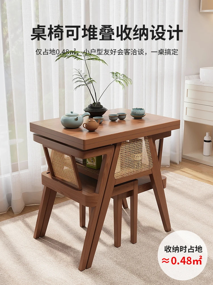 Balcony tea table and chair combination three-piece set of solid wood rattan chairs, one table and two chairs, leisure reading,
Balcony tea table and chair combination three-piece set of solid wood rattan chairs, one table and two chairs, leisure reading,