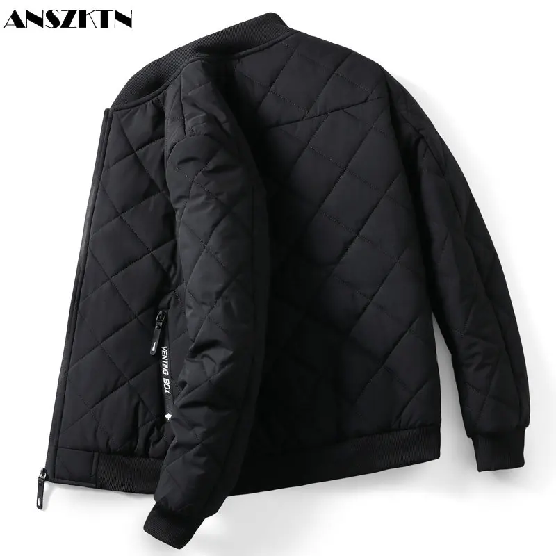 ANSZKTN New cashmere men's diamond-checked padded jacket padded baseball jacket padded jacket
ANSZKTN New cashmere men's diamond-checked padded jacket padded baseball jacket padded jacket