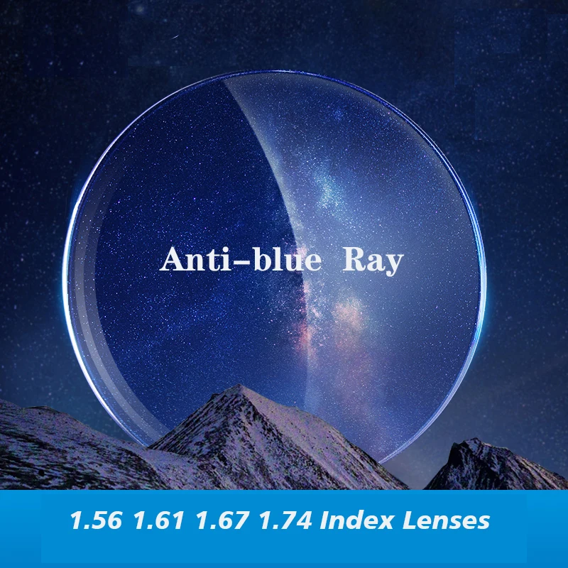 

1.56 1.61 1.67 Anti Blue Light Prescription Poly Styrene Resin Aspheric Glasses Lens Myopia Hyperopia Reading lenses