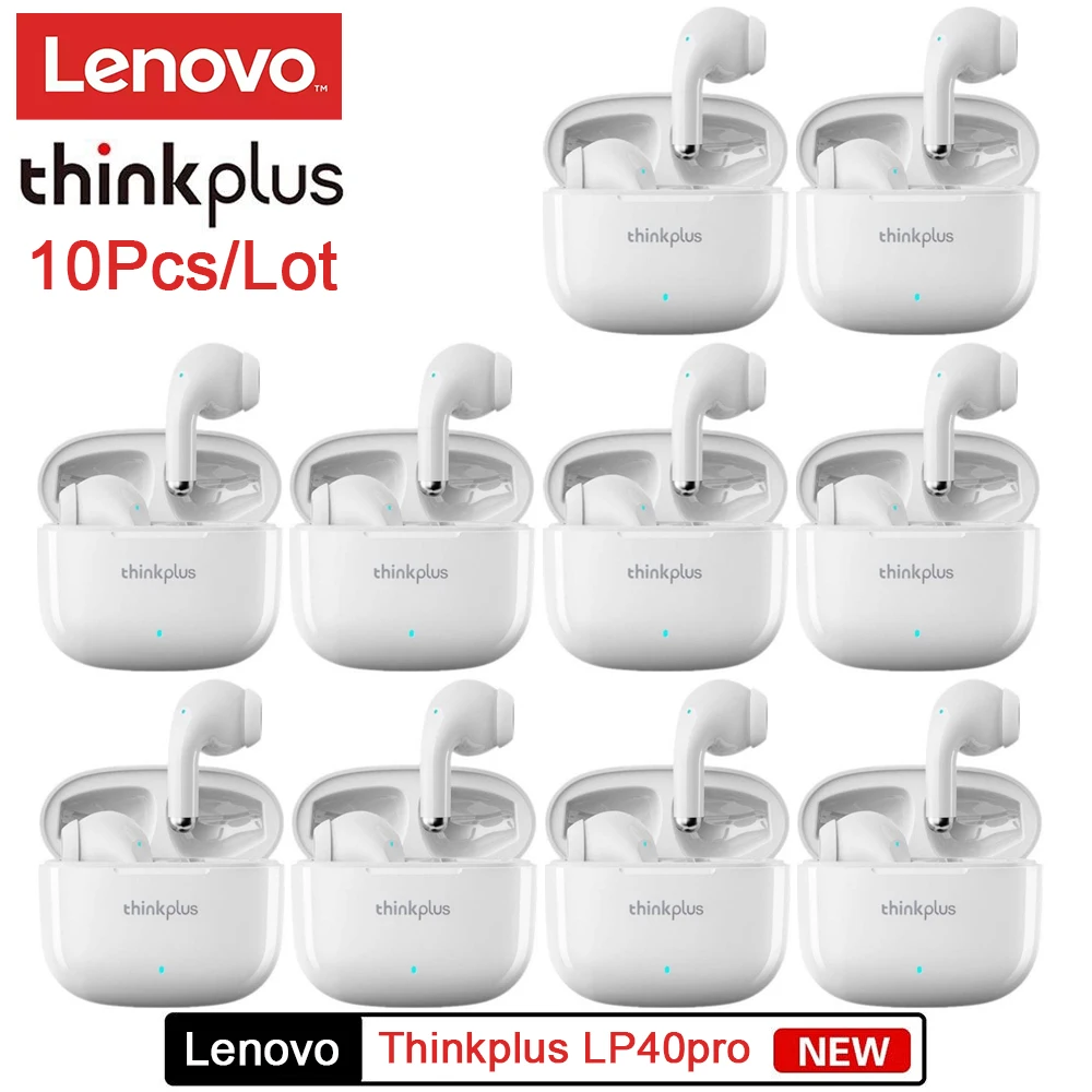 Original Lenovo Thinkplus LivePods LP40pro Wireless TWS 5.0 Bluetooth Earphone Touch Control Sport Stereo Bass Earbuds 10Pcs/Lot
Original Lenovo Thinkplus LivePods LP40pro Wireless TWS 5.0 Bluetooth Earphone Touch Control Sport Stereo Bass Earbuds 10Pcs/Lot