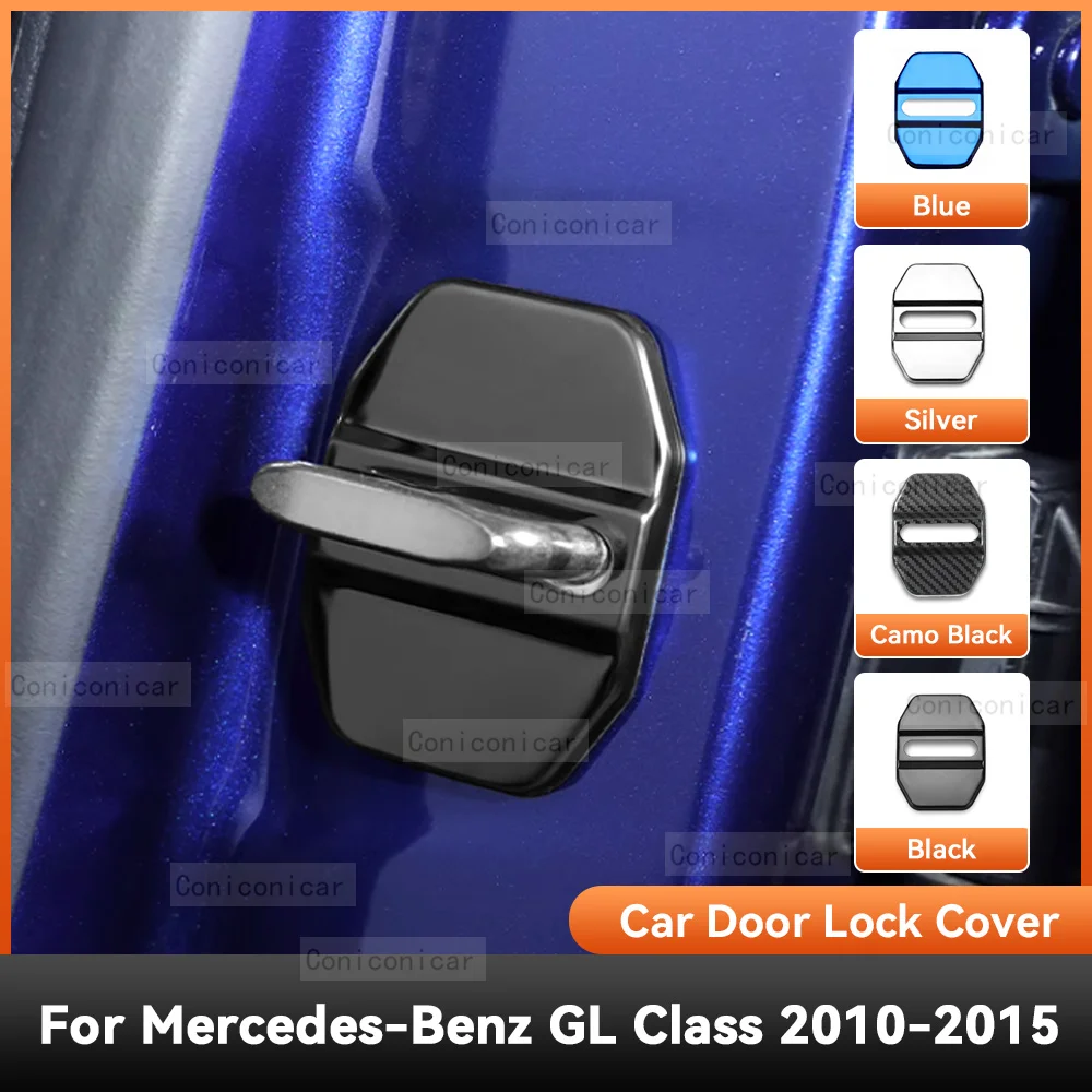 

Аксессуары для Mercedes Benz GL CLASS 2010-2015, Автомобильный Дверной замок, защитная крышка, эмблемы, искусственная защита для украшения из нержавеющей стали