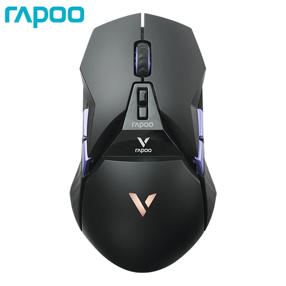 

Rapoo VT950PRO Wireless/Wired 2.4GHz Ergonomic Optical 26000DPI RGB Gaming Mouse PAW3395 Sensor Support Qi Wireless Charging