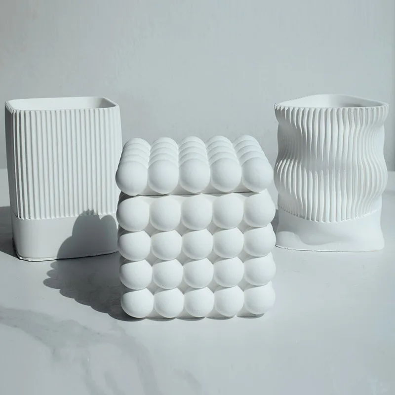 Geometric Magic Ball Storage Box Silicone Mold DIY Striped Candle Jar Pen Holder Vase Gypsum Flowerpot Cement Molds Home Decor
Geometric Magic Ball Storage Box Silicone Mold DIY Striped Candle Jar Pen Holder Vase Gypsum Flowerpot Cement Molds Home Decor
