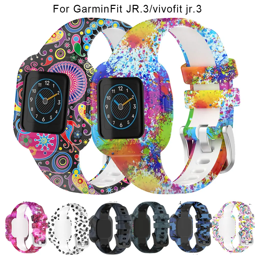 Детский мягкий силиконовый ремешок для наручных часов Garmin vivofit JR3, детский спортивный ремешок с принтом без пряжки для GarminFit JR3 JR.3
Детский мягкий силиконовый ремешок для наручных часов Garmin vivofit JR3, детский спортивный ремешок с принтом без пряжки для GarminFit JR3 JR.3