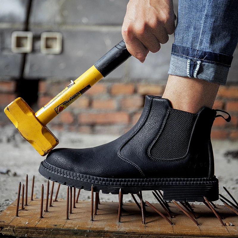 CHNMR Leather Easy Wear Steel Toe Cap Sneaker For Work Men Safety Shoes Anti Smashing Anti Puncture Security Platform Boots
CHNMR Leather Easy Wear Steel Toe Cap Sneaker For Work Men Safety Shoes Anti Smashing Anti Puncture Security Platform Boots