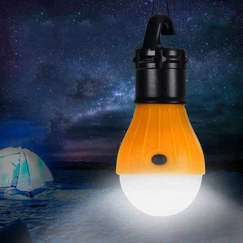 

1pc Tent Lamp Powered By 3*AAA Batteries Portable LED Outdoor Hook Emergency Lights Camping Fishing Lighting Bulb Spherical