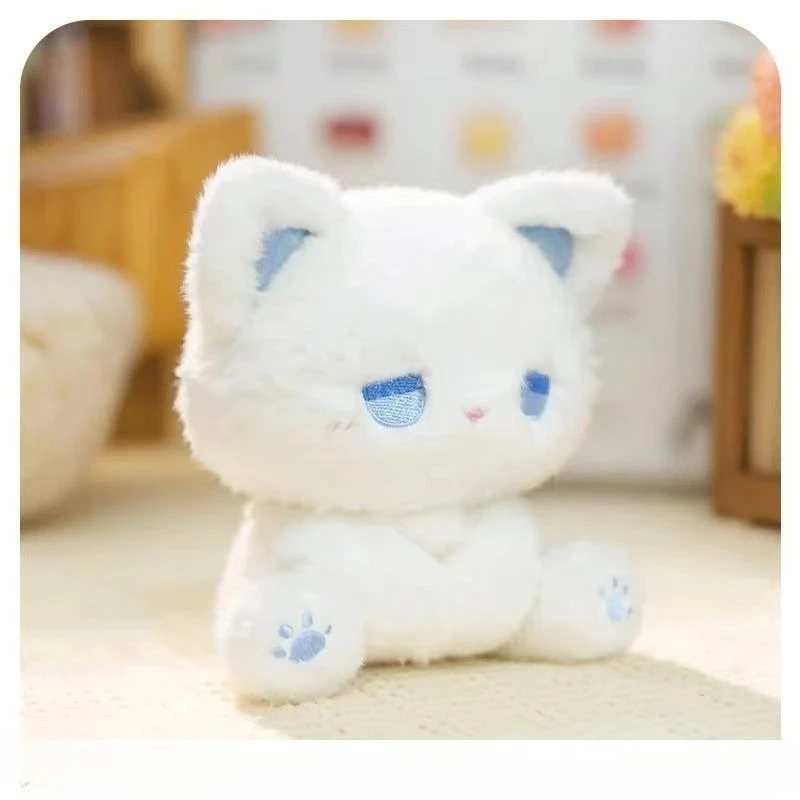 16cm Cute Silly Kitten Doll with High Appearance Plush Toy Cartoon Sitting Posture Doll Black Body with Different Color Eye Gift 16cm Cute Silly Kitten Doll with High Appearance Plush Toy Cartoon Sitting Posture Doll Black Body with Different Color Eye Gift