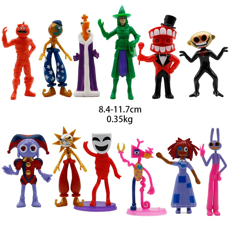 

The Amazing Digital Circus Jax Pomni Action Figures Decorations PVC Doll The Amazing Digital Circus Figure Collectible for Kids