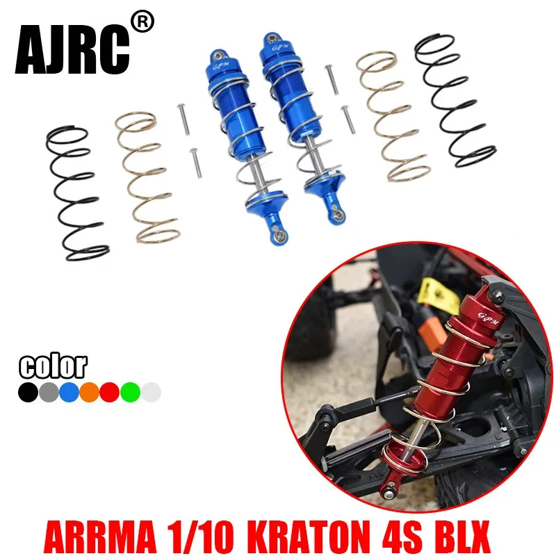 ARRMA 1/10 KRATON 4X4 4S BLX ARA102690 алюминиевый сплав Толстая пружина амортизатор передний 107 мм/задний 120 мм амортизатор s
ARRMA 1/10 KRATON 4X4 4S BLX ARA102690 алюминиевый сплав Толстая пружина амортизатор передний 107 мм/задний 120 мм амортизатор s