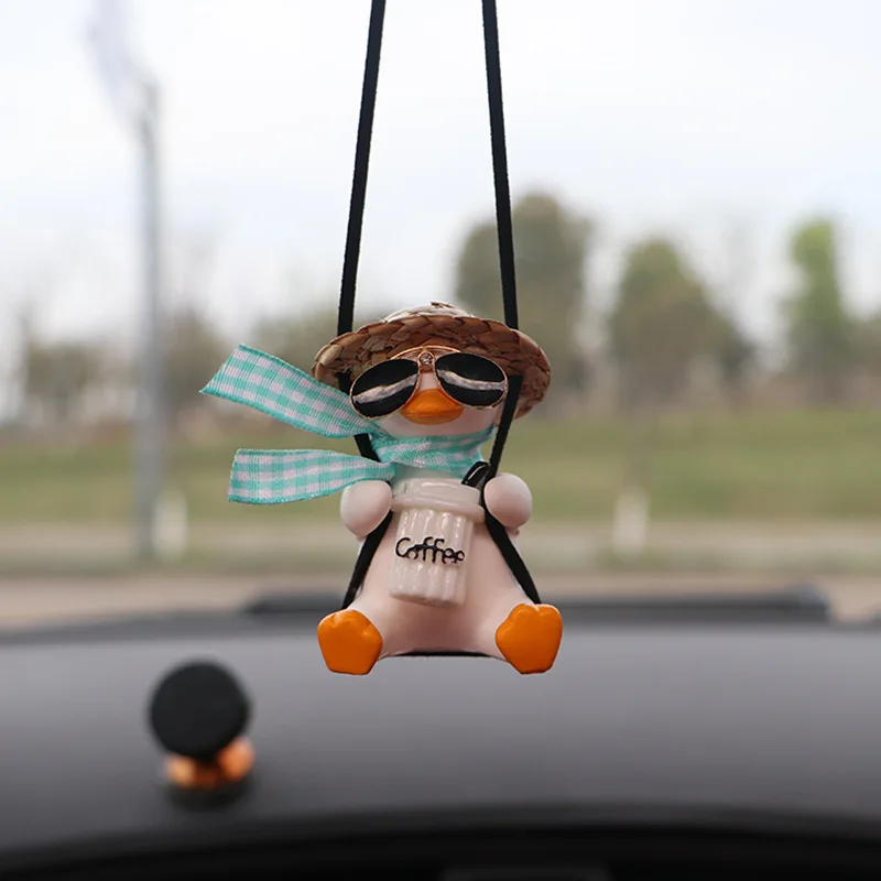 Handmade Creative Car Swing Duck Rearview Mirror Pendant DIY Cute Little Duck Car Pendant Swing Duck
Handmade Creative Car Swing Duck Rearview Mirror Pendant DIY Cute Little Duck Car Pendant Swing Duck