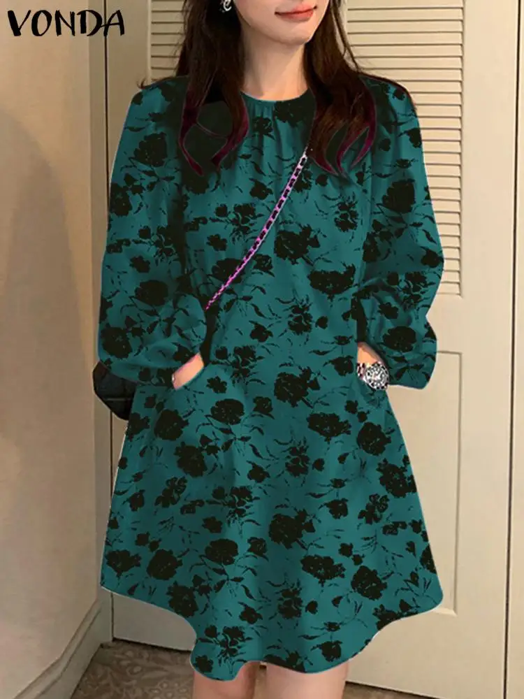 VONDA 2023 Summer Women Elegant Mini Dress Vintage Printed Long Lantern Sleeve Party Sundress Bohemian Casual Loose Vestidos
VONDA 2023 Summer Women Elegant Mini Dress Vintage Printed Long Lantern Sleeve Party Sundress Bohemian Casual Loose Vestidos