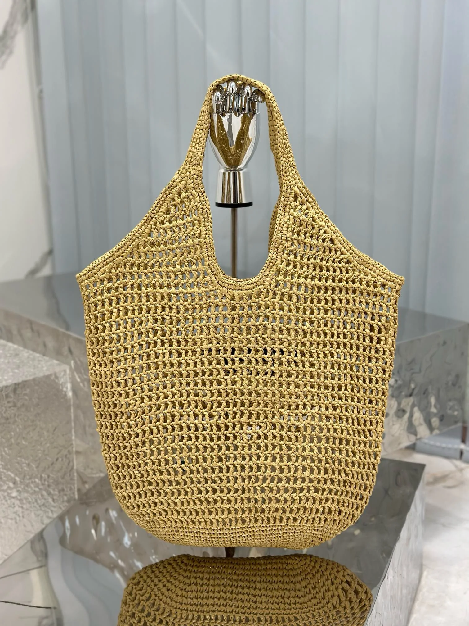 

Knit bag ins super fire hollow out fashion casual woven shoulder Tote bag straw bag women's handbag