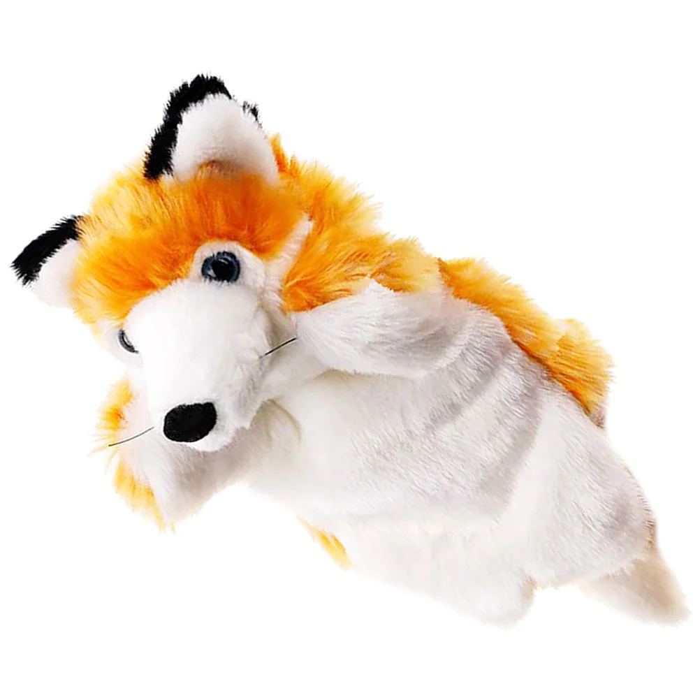 

Children's Interactive Plaything Hand Puppets Puppet Animal Kids Fox Finger Story Stuffed Plush Toy Play Adults Telling Role