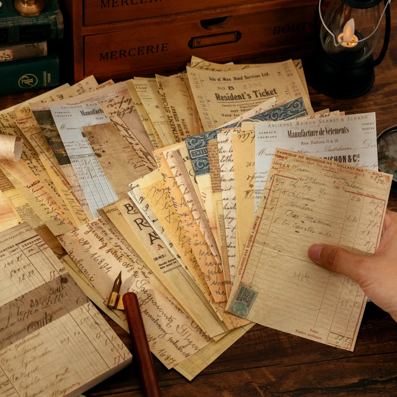100Pcs Material paper Vintage Art collage literature Retro Art diy handbook decorative base paper handwritten kraft 140*110MM
100Pcs Material paper Vintage Art collage literature Retro Art diy handbook decorative base paper handwritten kraft 140*110MM