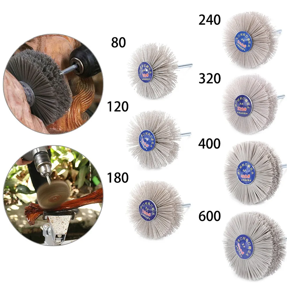 80mm Grinding Wheel Brush Nylon Polishing Abrasive Rotary Woodwork 80-600 Grit Woodworking Furniture Polishing Wheel Hand Tools
80mm Grinding Wheel Brush Nylon Polishing Abrasive Rotary Woodwork 80-600 Grit Woodworking Furniture Polishing Wheel Hand Tools