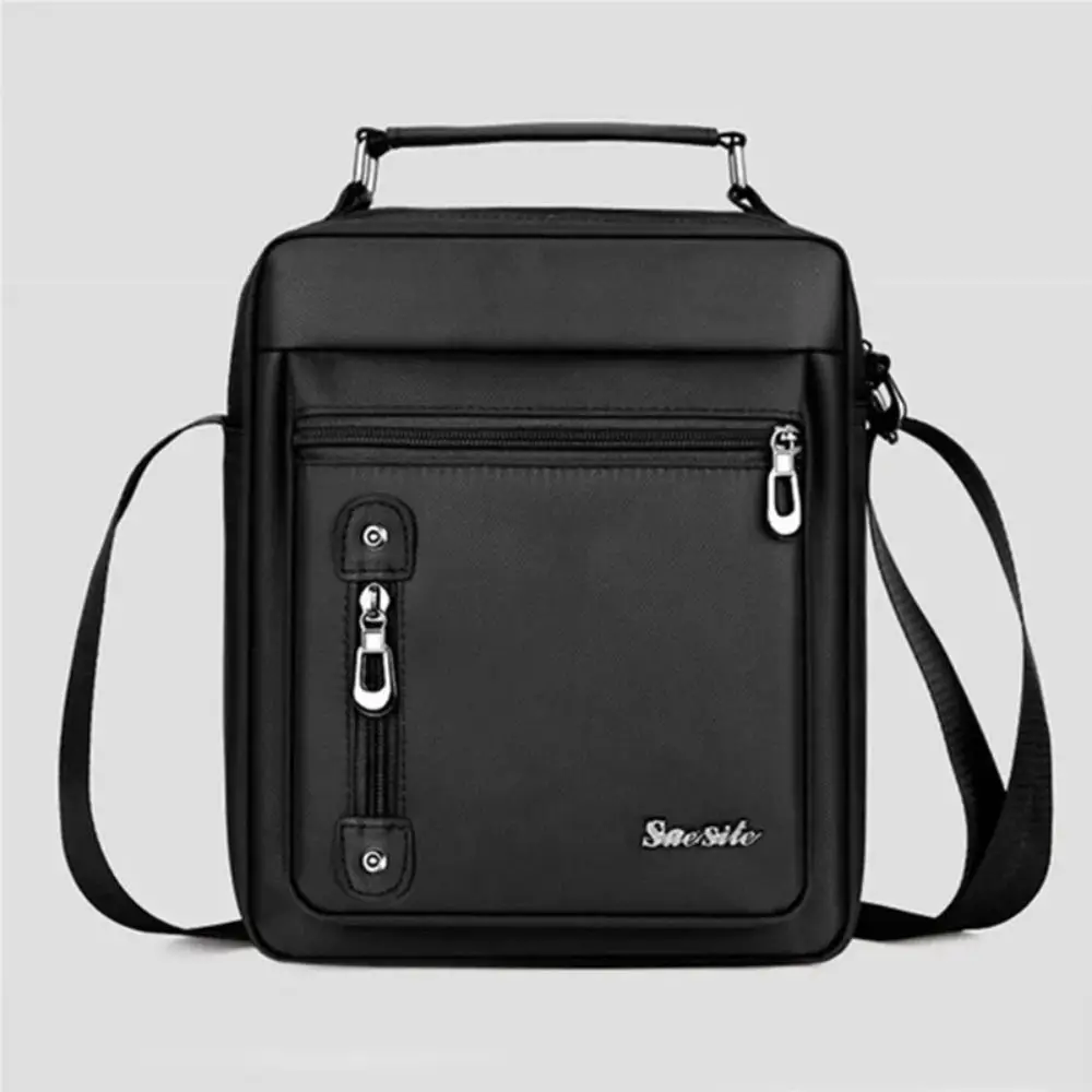 

Oxford Cloth Men's Shoulder Bag Fashion Handbag Vertical Crossbody Bag Solid Color Briefcase Business Bag