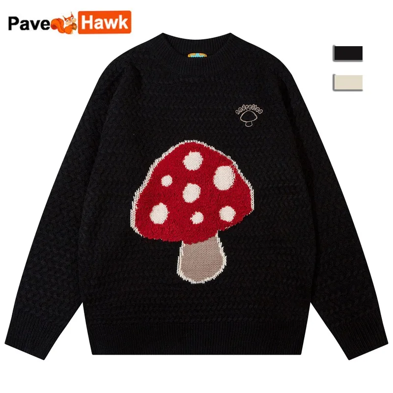 Свободный вязаный свитер для мужчин и женщин, винтажный пуловер оверсайз в стиле хип-хоп с мультипликационным рисунком грибов, повседневные Джемперы в стиле Харадзюку, осень
Свободный вязаный свитер для мужчин и женщин, винтажный пуловер оверсайз в стиле хип-хоп с мультипликационным рисунком грибов, повседневные Джемперы в стиле Харадзюку, осень