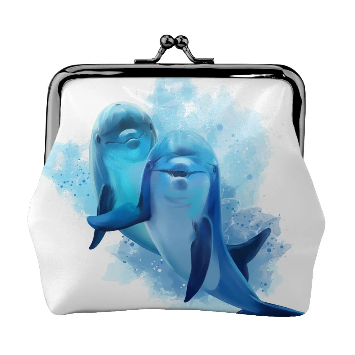 Coin Purse Two Blue Dolphins Watercolor Women Mini Pouch Female Pouch Key Card Holder Wallet
Coin Purse Two Blue Dolphins Watercolor Women Mini Pouch Female Pouch Key Card Holder Wallet