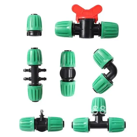 16mm PE Pipe Lock Nuts Locked Connector Garden Water Coupling 1/2'' Pipe 4/7mm Hose Fittings Garden Agriculture Irrigation Joint
16mm PE Pipe Lock Nuts Locked Connector Garden Water Coupling 1/2'' Pipe 4/7mm Hose Fittings Garden Agriculture Irrigation Joint