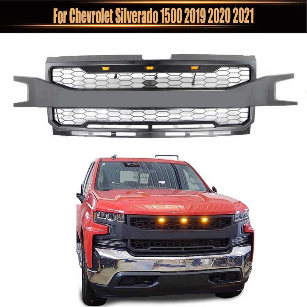 Exterior Racing Grills Grille Trims Meshes Grill Covers Modified Front Bumper Grill For Chevrolet Silverado 1500 2019 2020 2021
Exterior Racing Grills Grille Trims Meshes Grill Covers Modified Front Bumper Grill For Chevrolet Silverado 1500 2019 2020 2021