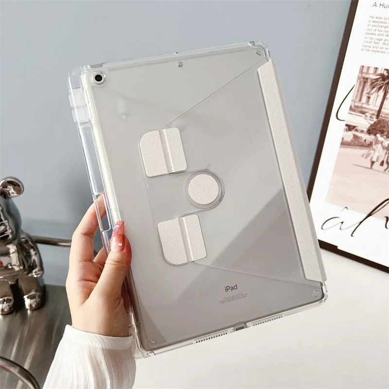 New 360 Rotating Stand Transparent Crystal Acrylic Case For iPad mini 6 Air Air2 10th 10.2 Air4 Air5 10.9 Pro11 Pro M1 M2 12.9
New 360 Rotating Stand Transparent Crystal Acrylic Case For iPad mini 6 Air Air2 10th 10.2 Air4 Air5 10.9 Pro11 Pro M1 M2 12.9