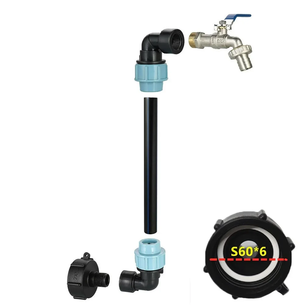 IBC Adapter S60x6 Gooseneck With 3/4in Internal Thread Tap Container Rainwater Tank Coarse Thread For Connecting The Garden Hose
IBC Adapter S60x6 Gooseneck With 3/4in Internal Thread Tap Container Rainwater Tank Coarse Thread For Connecting The Garden Hose