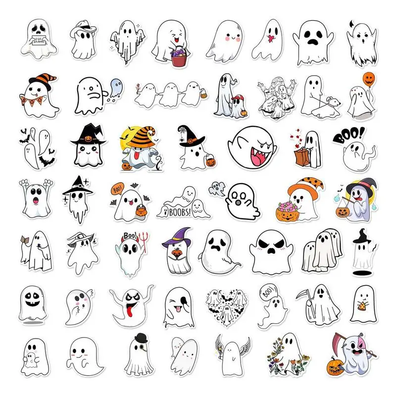 Best Quality Cartoon Ghost Stickers Universal Christmas Halloween Skull Ghost Sticker Durable Self Adhesive Funny Horror Decals
Best Quality Cartoon Ghost Stickers Universal Christmas Halloween Skull Ghost Sticker Durable Self Adhesive Funny Horror Decals