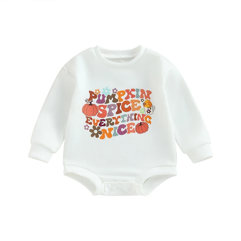 Halloween Baby Girls Boys Rompers Letter Pumpkin Print Crew Neck Long Sleeve Infant Jumpsuits Fall Casual Newborn Bodysuits
Halloween Baby Girls Boys Rompers Letter Pumpkin Print Crew Neck Long Sleeve Infant Jumpsuits Fall Casual Newborn Bodysuits