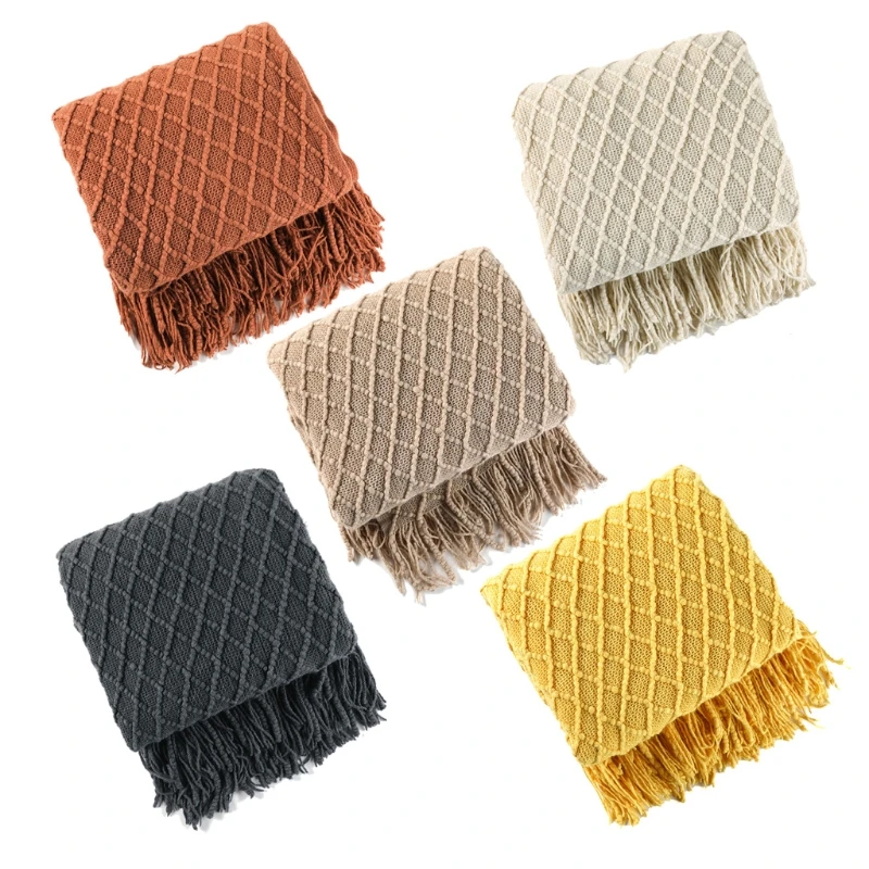 Nordic Summer Air Condition Blanket Knitted Plaid Blanket Soild Color Sofa Throw Blanket with Tassels Travel Nap Blanket Shawl
Nordic Summer Air Condition Blanket Knitted Plaid Blanket Soild Color Sofa Throw Blanket with Tassels Travel Nap Blanket Shawl