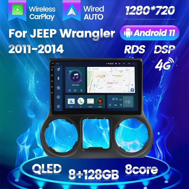 Car Auto Radio For Jeep Wrangler 3 JK 2011 - 2014 2016 Android 11 Video Stereo Player 8Core FM Multimedia GPS Navigation RDS DSP
Car Auto Radio For Jeep Wrangler 3 JK 2011 - 2014 2016 Android 11 Video Stereo Player 8Core FM Multimedia GPS Navigation RDS DSP