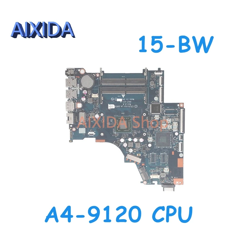 Встроенная Материнская плата AIXIDA L02828-601 CTL51 53 для ноутбука HP 15-BW, материнская плата с процессором A4-9120, DDR4, полностью протестирована
Встроенная Материнская плата AIXIDA L02828-601 CTL51 53 для ноутбука HP 15-BW, материнская плата с процессором A4-9120, DDR4, полностью протестирована