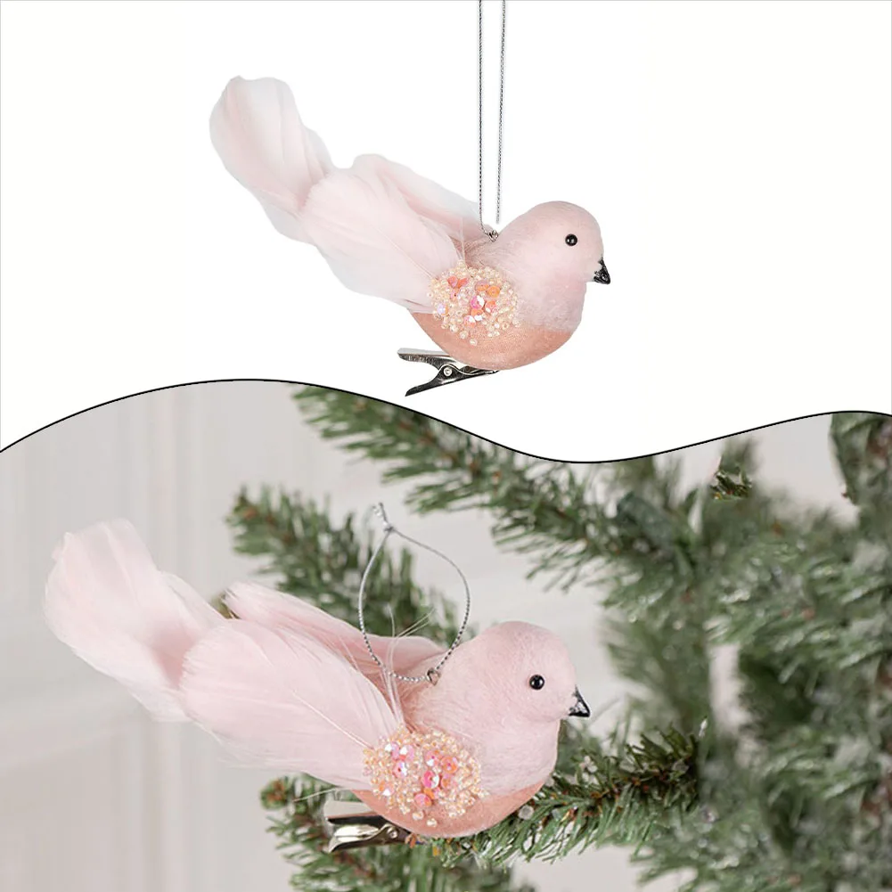 Simulated Foam Feather Bird Christmas Decoration Pink Christmas Tree Pendant Artificial Pigeon Bird Shape Photography Props
Simulated Foam Feather Bird Christmas Decoration Pink Christmas Tree Pendant Artificial Pigeon Bird Shape Photography Props