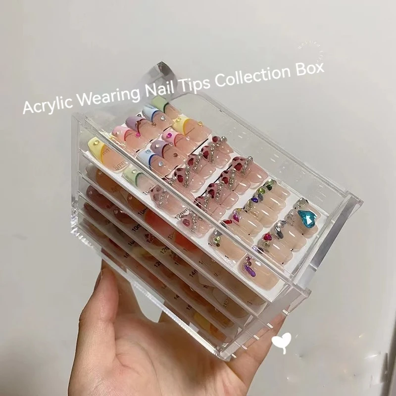 5 Layers Nail Art Storage Box Wearing Armor Acrylic Display Box Nail Tips Collection Professional Nail Salon Works Organizer
5 Layers Nail Art Storage Box Wearing Armor Acrylic Display Box Nail Tips Collection Professional Nail Salon Works Organizer