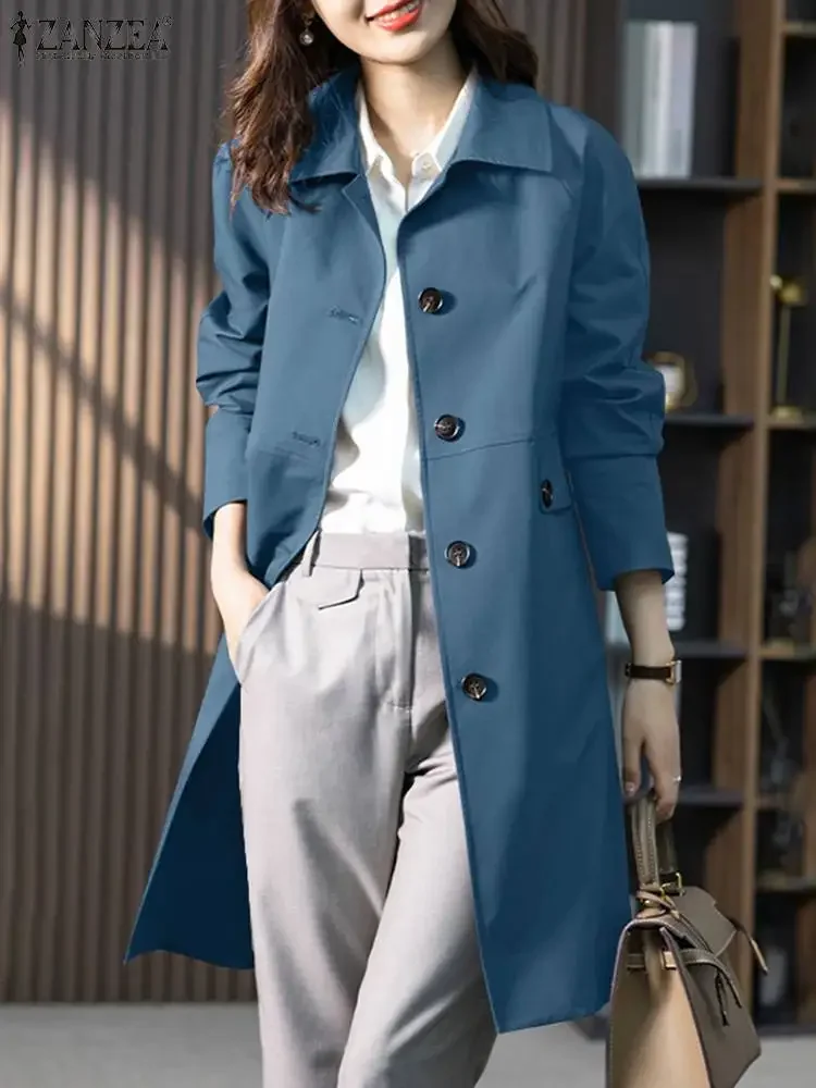 2200 94USD ZANZEA Woman Fashion OL Work Coats Elegant Party Trench Outwear Long Sleeve Lapel Neck Jackets Autum
2200 94USD ZANZEA Woman Fashion OL Work Coats Elegant Party Trench Outwear Long Sleeve Lapel Neck Jackets Autum